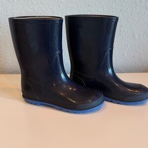 Kids Navy Blue Rain Boots
